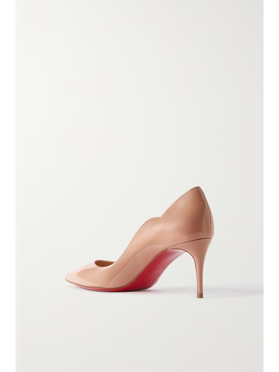 Hot Chick 70 scalloped patent-leather pumps Hot Chick 70 scalloped patent-leather pumps