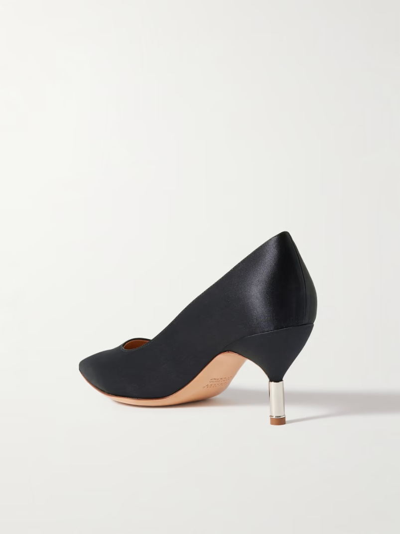 + NET SUSTAIN Inaya embellished satin pumps + NET SUSTAIN Inaya embellished satin pumps