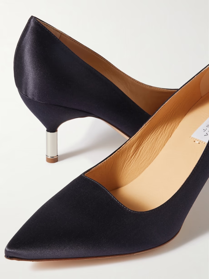 + NET SUSTAIN Inaya embellished satin pumps + NET SUSTAIN Inaya embellished satin pumps
