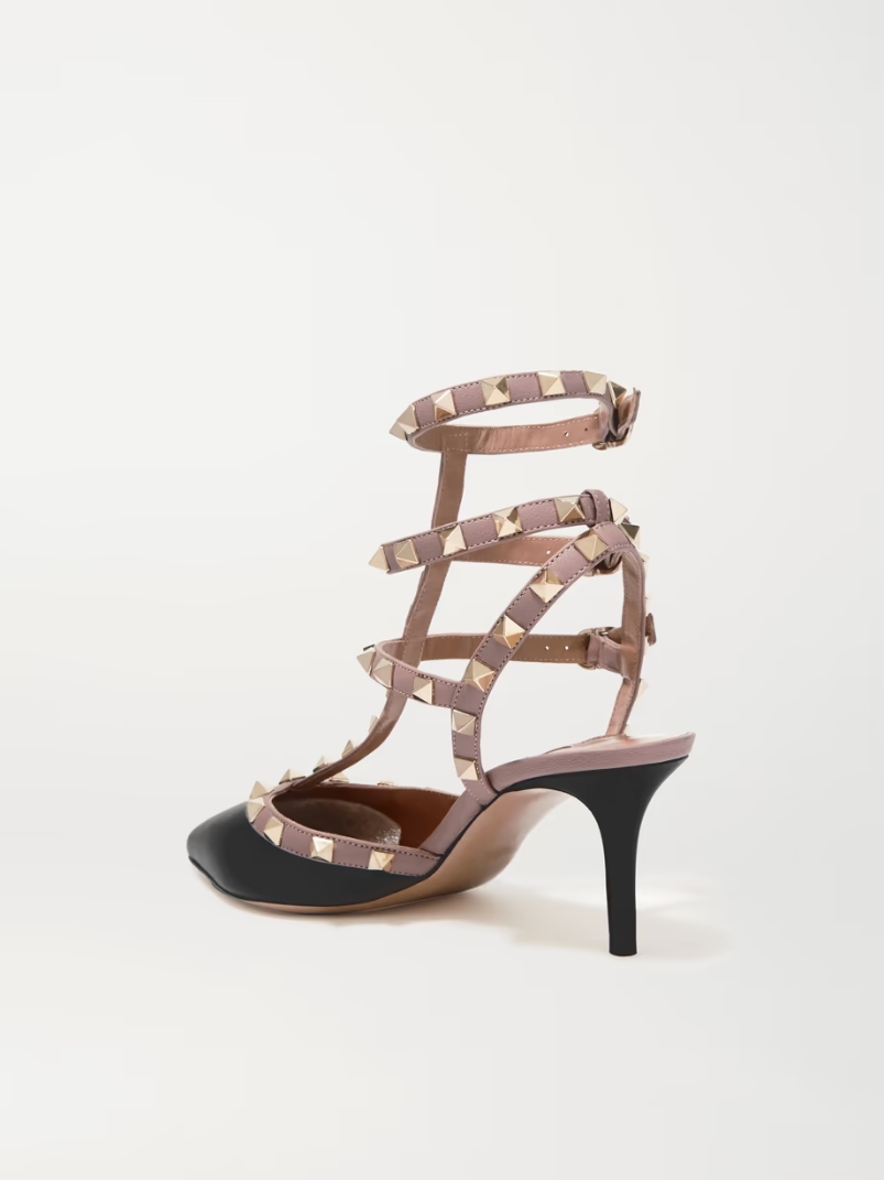 Valentino Garavani Rockstud 65 two-tone leather pumps Valentino Garavani Rockstud 65 two-tone leather pumps