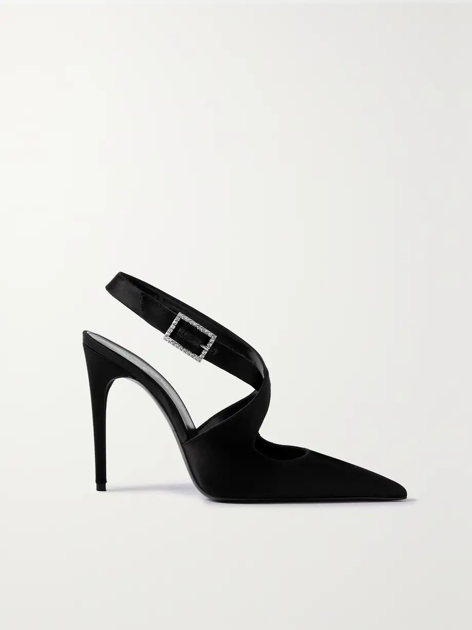 Spontini velvet and satin pumps Spontini velvet and satin pumps