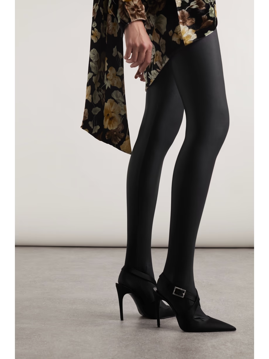 Spontini velvet and satin pumps Spontini velvet and satin pumps