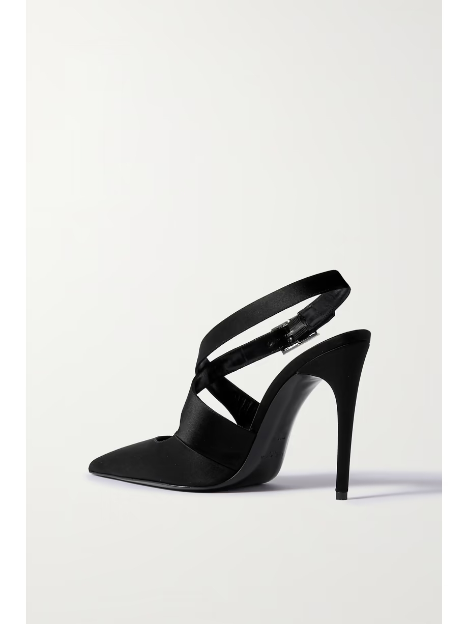 Spontini velvet and satin pumps Spontini velvet and satin pumps