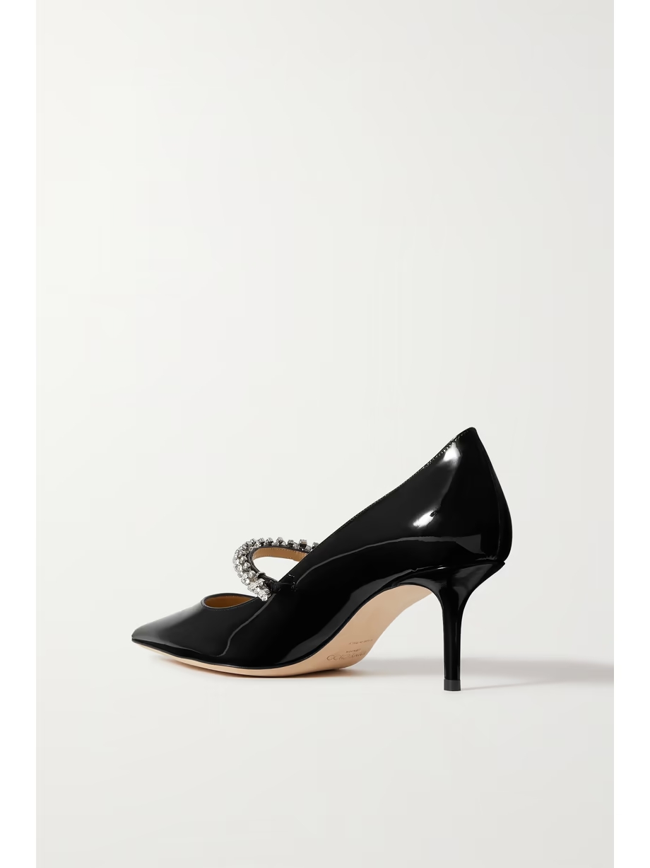 Bing 65mm crystal-embellished patent-leather pumps Bing 65mm crystal-embellished patent-leather pumps