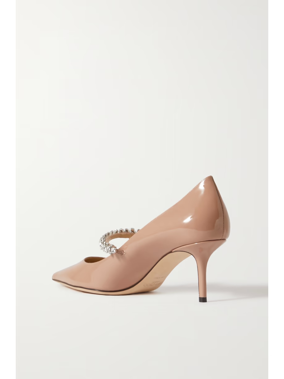 Bing 65 crystal-embellished patent-leather pumps Bing 65 crystal-embellished patent-leather pumps