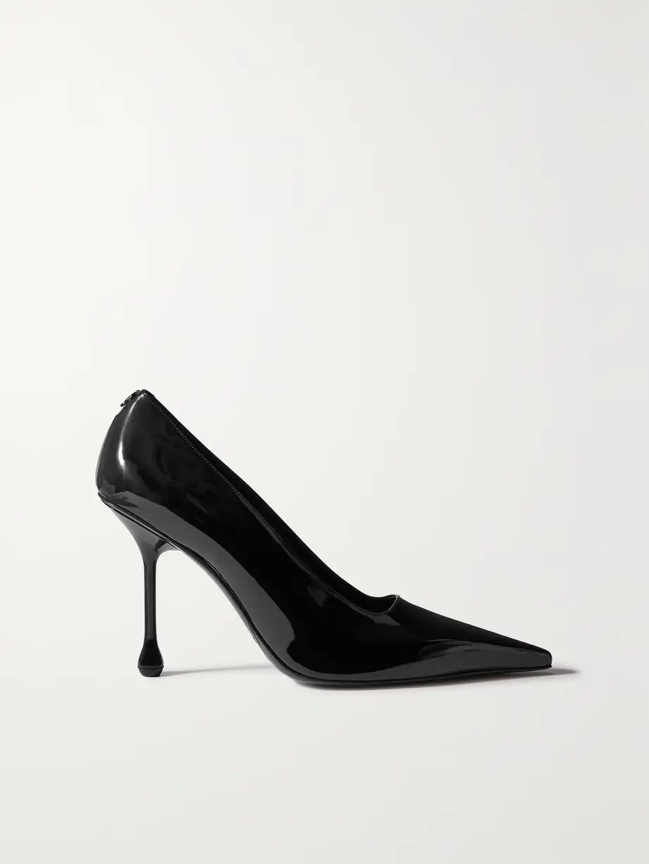 Ixia 95 patent-leather point-toe pumps Ixia 95 patent-leather point-toe pumps