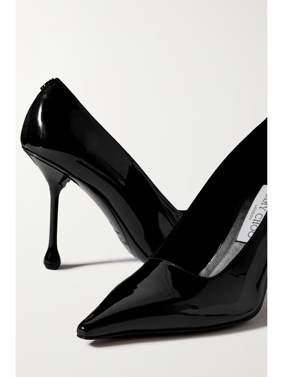 Ixia 95 patent-leather point-toe pumps Ixia 95 patent-leather point-toe pumps