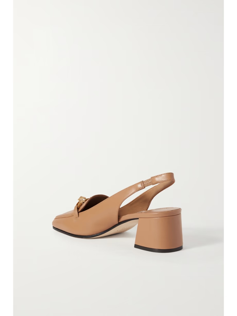 Diamond Tilda 45 embellished leather slingback pumps Diamond Tilda 45 embellished leather slingback pumps