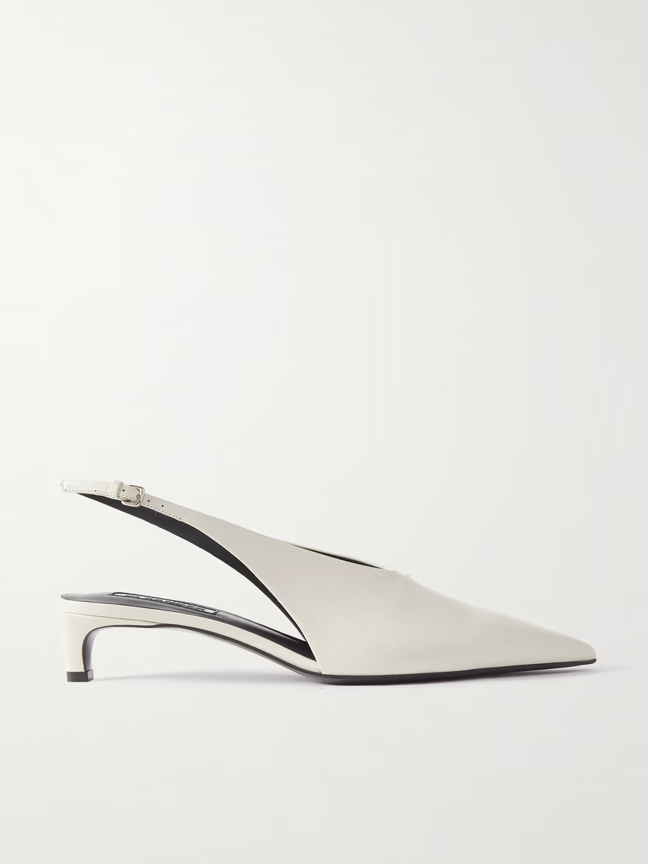 Leather slingback pumps Leather slingback pumps