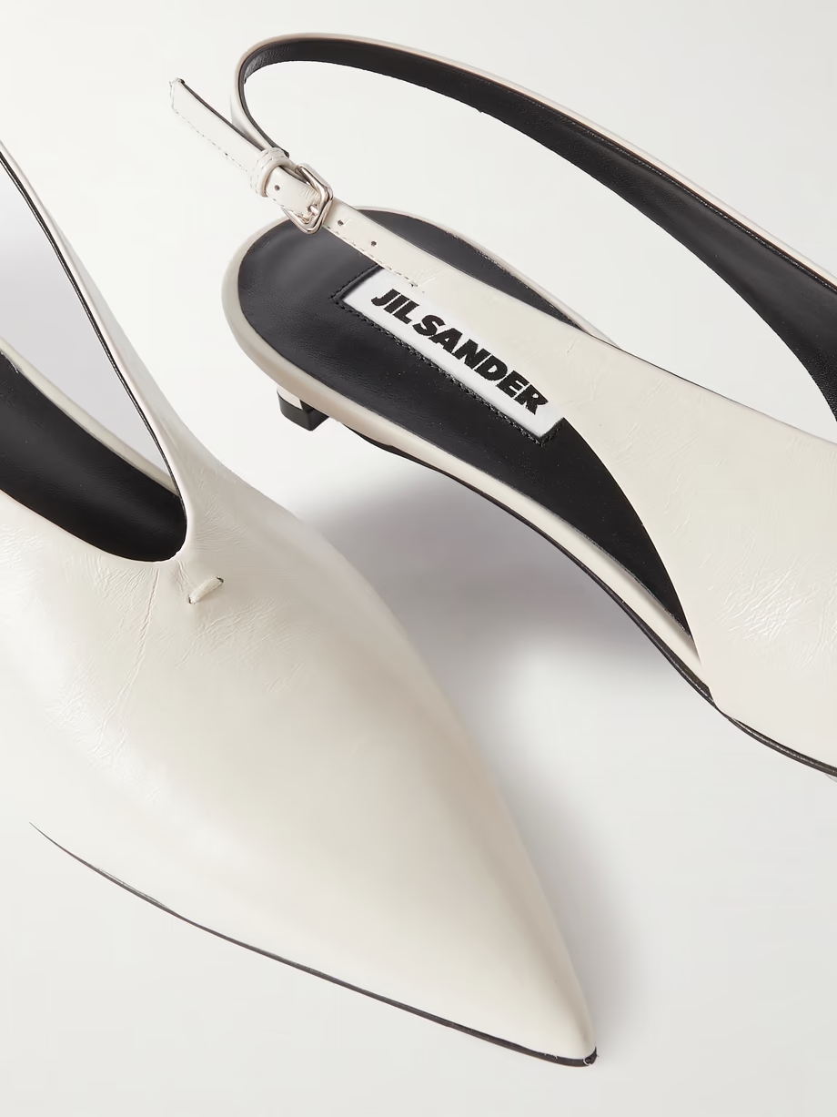Leather slingback pumps Leather slingback pumps