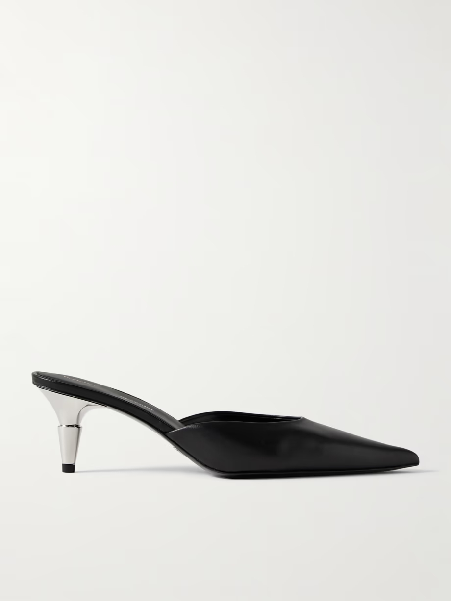Spike leather mules Spike leather mules