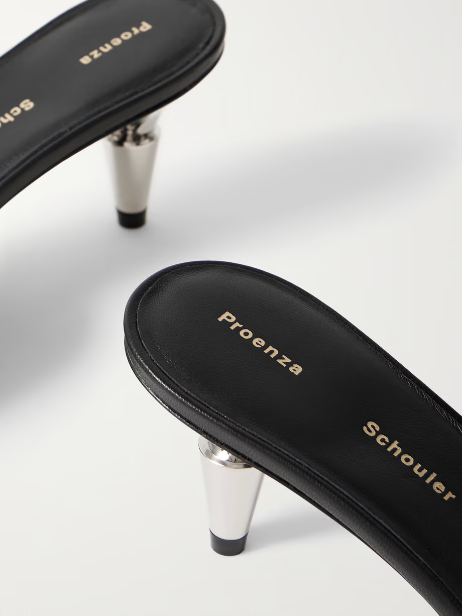 Spike leather mules Spike leather mules