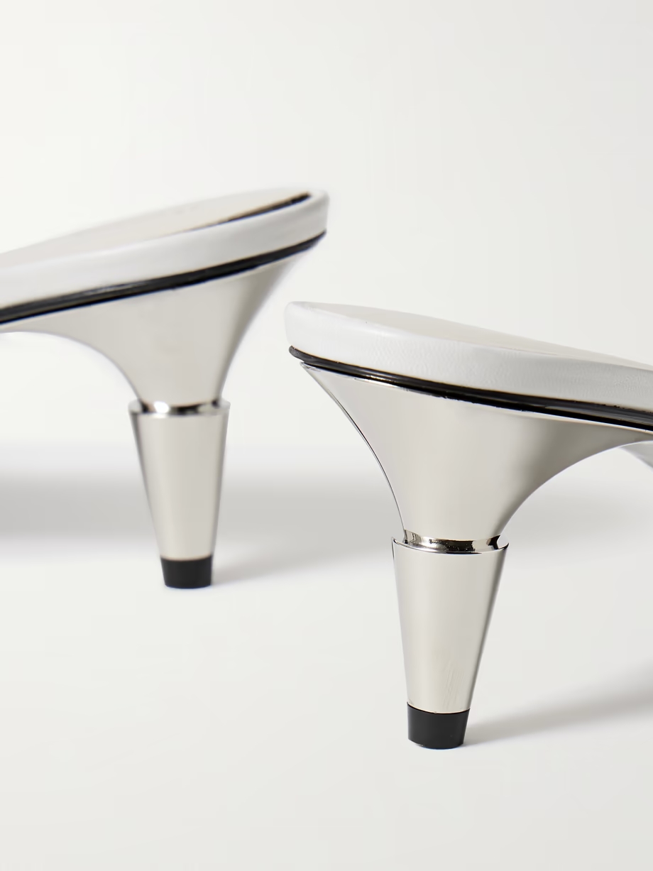 Spike leather mules Spike leather mules
