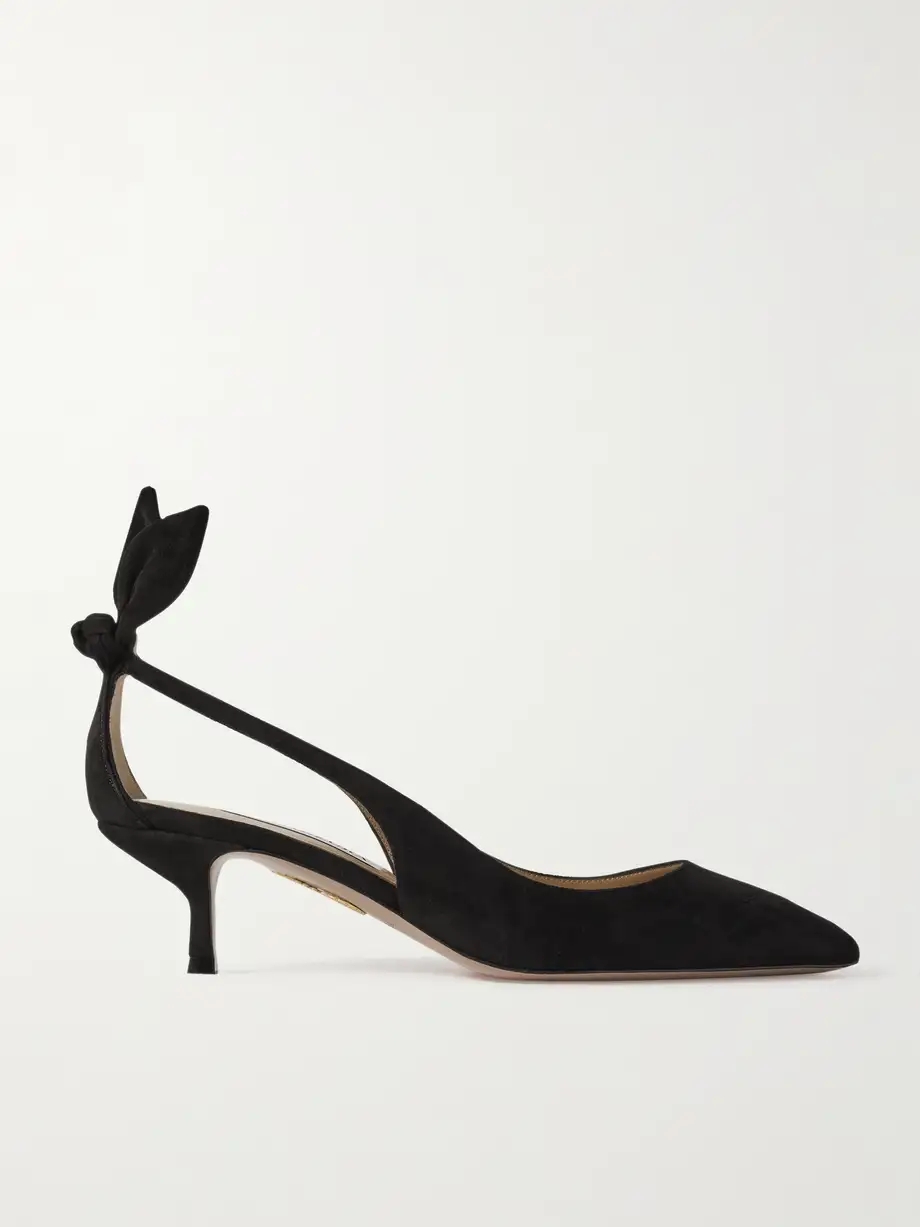 Bow Tie 50 suede pumps Bow Tie 50 suede pumps