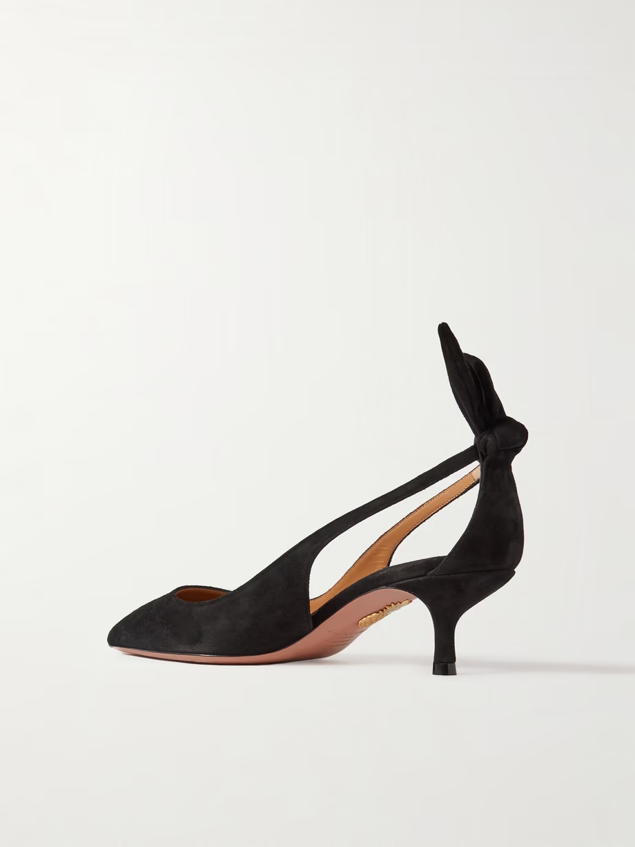 Bow Tie 50 suede pumps Bow Tie 50 suede pumps
