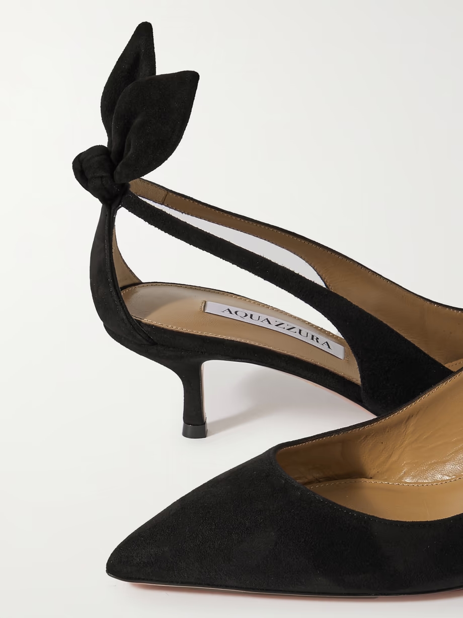 Bow Tie 50 suede pumps Bow Tie 50 suede pumps