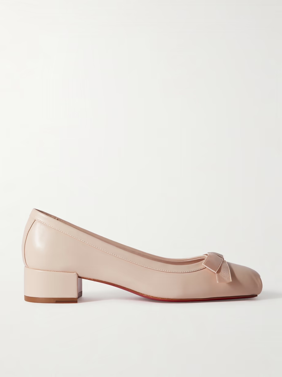 Mamaflirt 30 bow-embellished leather ballet pumps Mamaflirt 30 bow-embellished leather ballet pumps