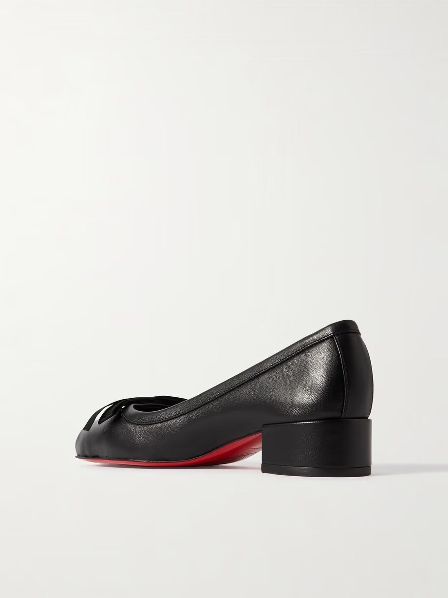 Mamaflirt 30 bow-embellished leather ballet pumps Mamaflirt 30 bow-embellished leather ballet pumps