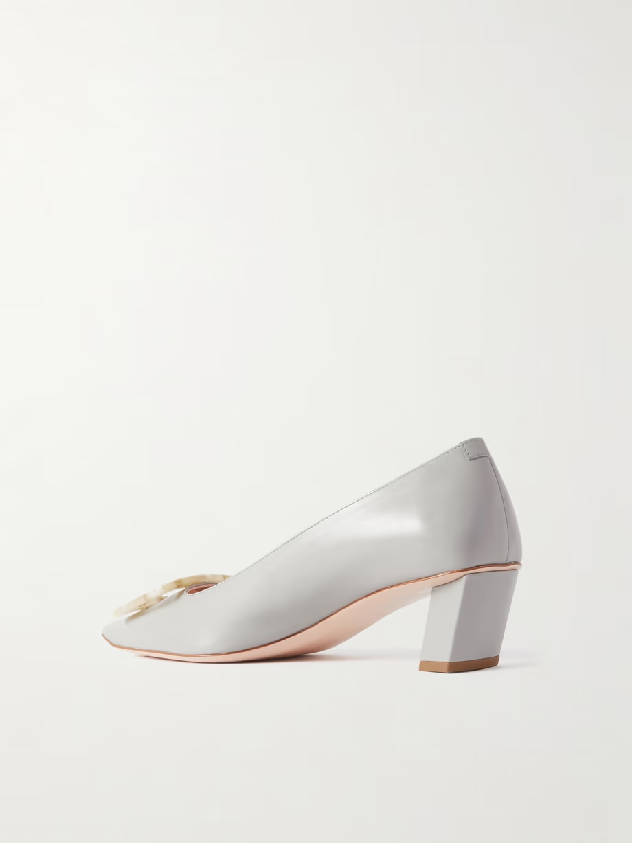 Belle Vivier buckled leather pumps Belle Vivier buckled leather pumps