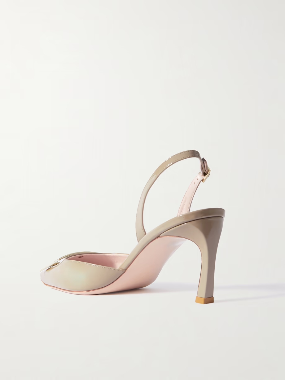 Trompette patent-leather slingback pumps Trompette patent-leather slingback pumps
