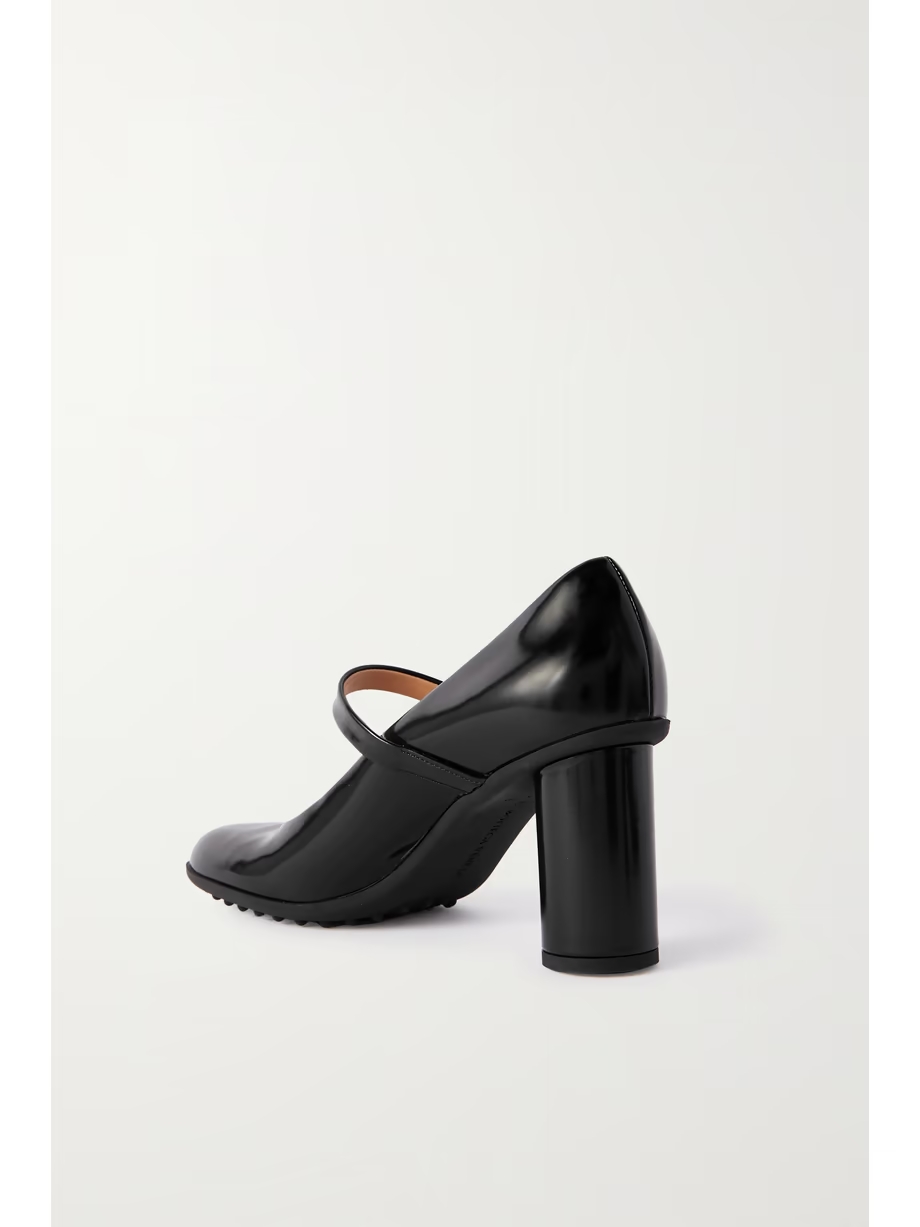 Atomic glossed-leather Mary Jane pumps Atomic glossed-leather Mary Jane pumps