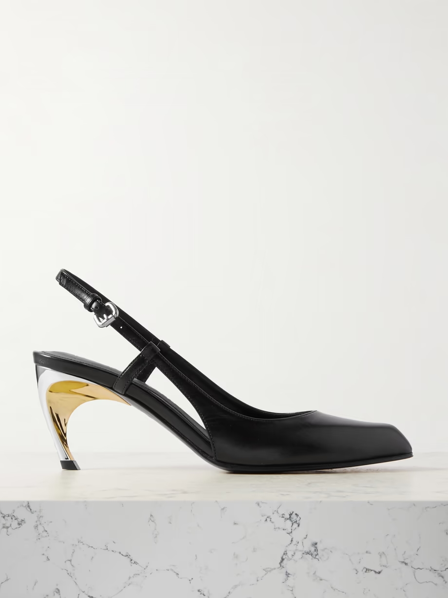 Armadillo leather slingback pumps Armadillo leather slingback pumps