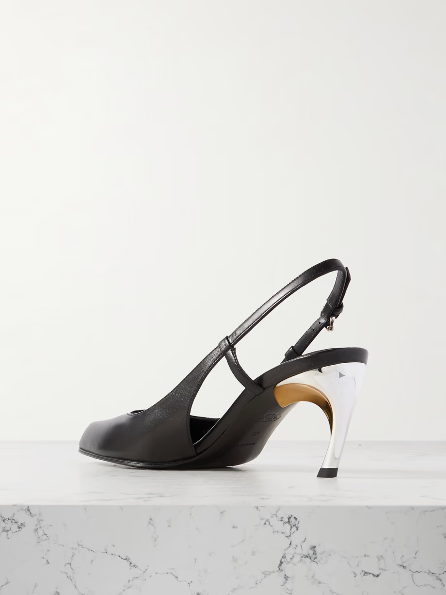 Armadillo leather slingback pumps Armadillo leather slingback pumps