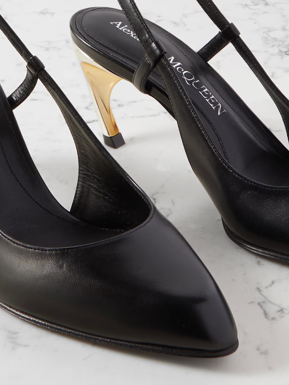 Armadillo leather slingback pumps Armadillo leather slingback pumps