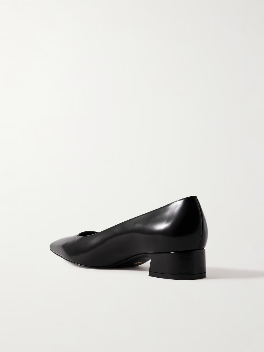 Vera glossed-leather pumps Vera glossed-leather pumps