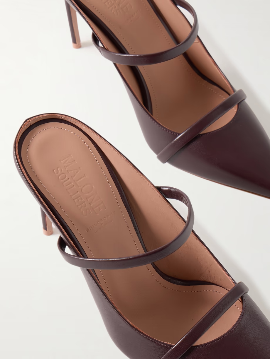 Aurora 90 leather mules Aurora 90 leather mules
