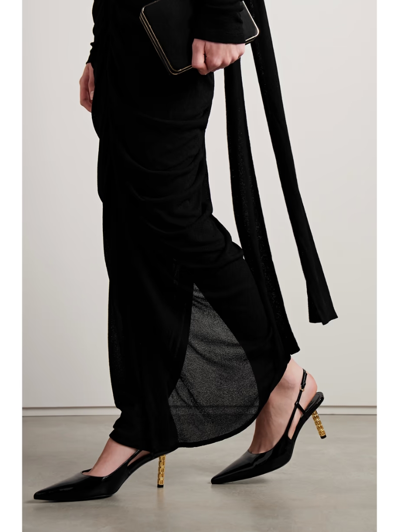 G Cube patent-leather slingback pumps G Cube patent-leather slingback pumps