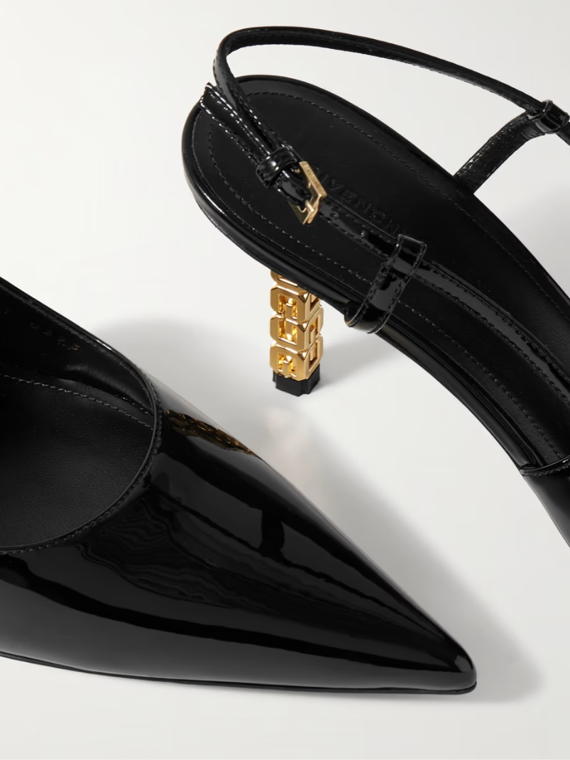 G Cube patent-leather slingback pumps G Cube patent-leather slingback pumps