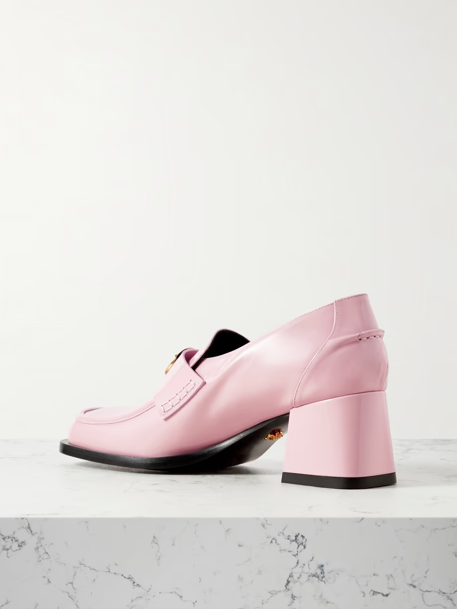 Alia embellished patent-leather loafers Alia embellished patent-leather loafers