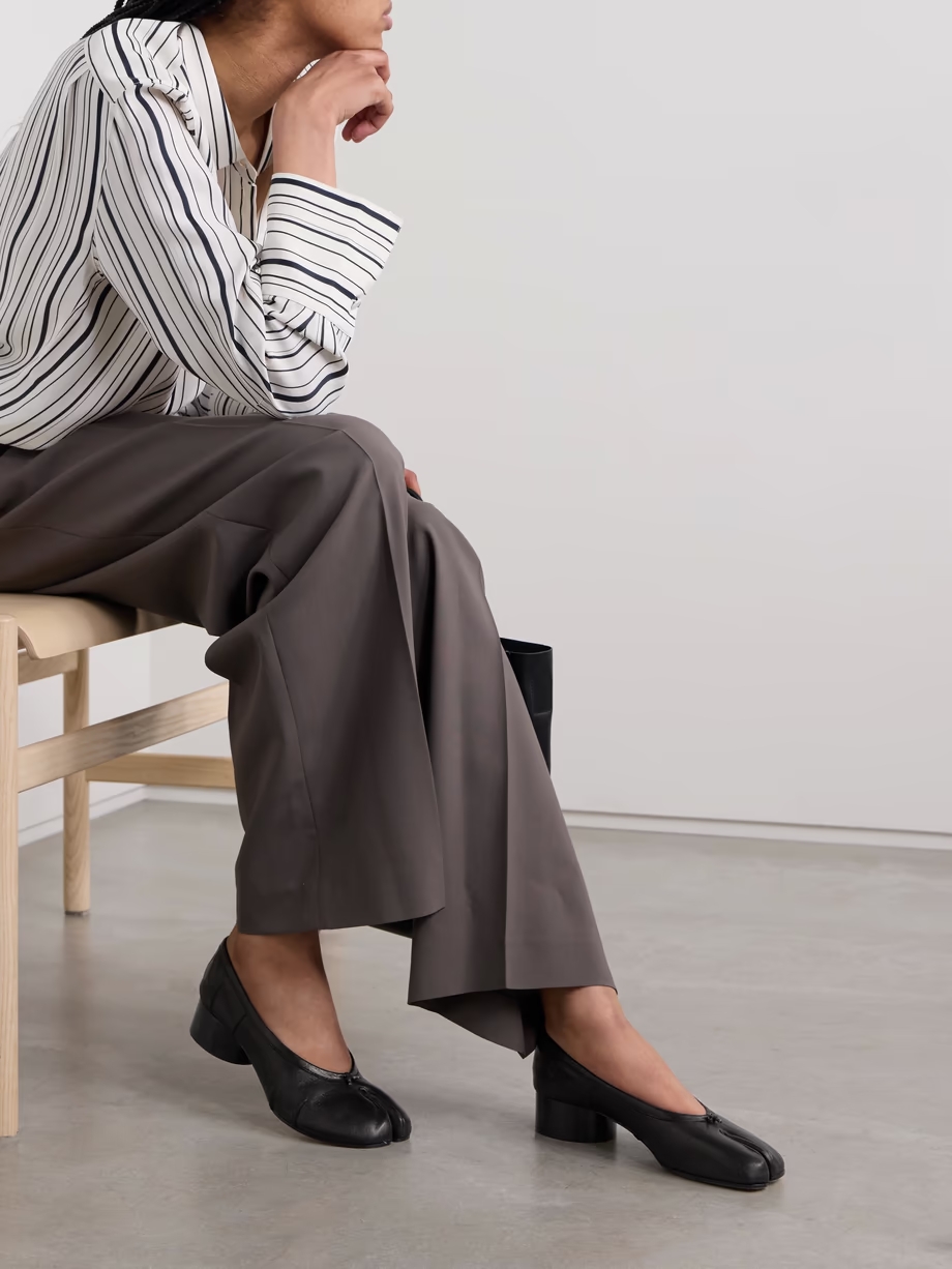 Tabi split-toe leather ballet flats Tabi split-toe leather ballet flats