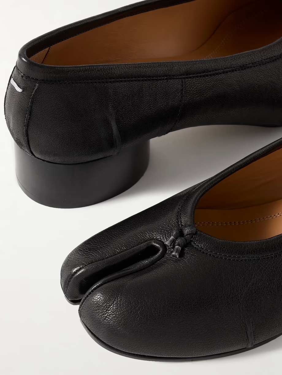 Tabi split-toe leather ballet flats Tabi split-toe leather ballet flats