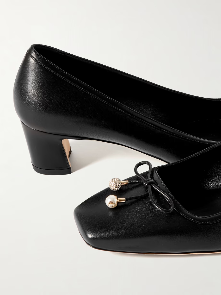 Elme 45 embellished leather pumps Elme 45 embellished leather pumps