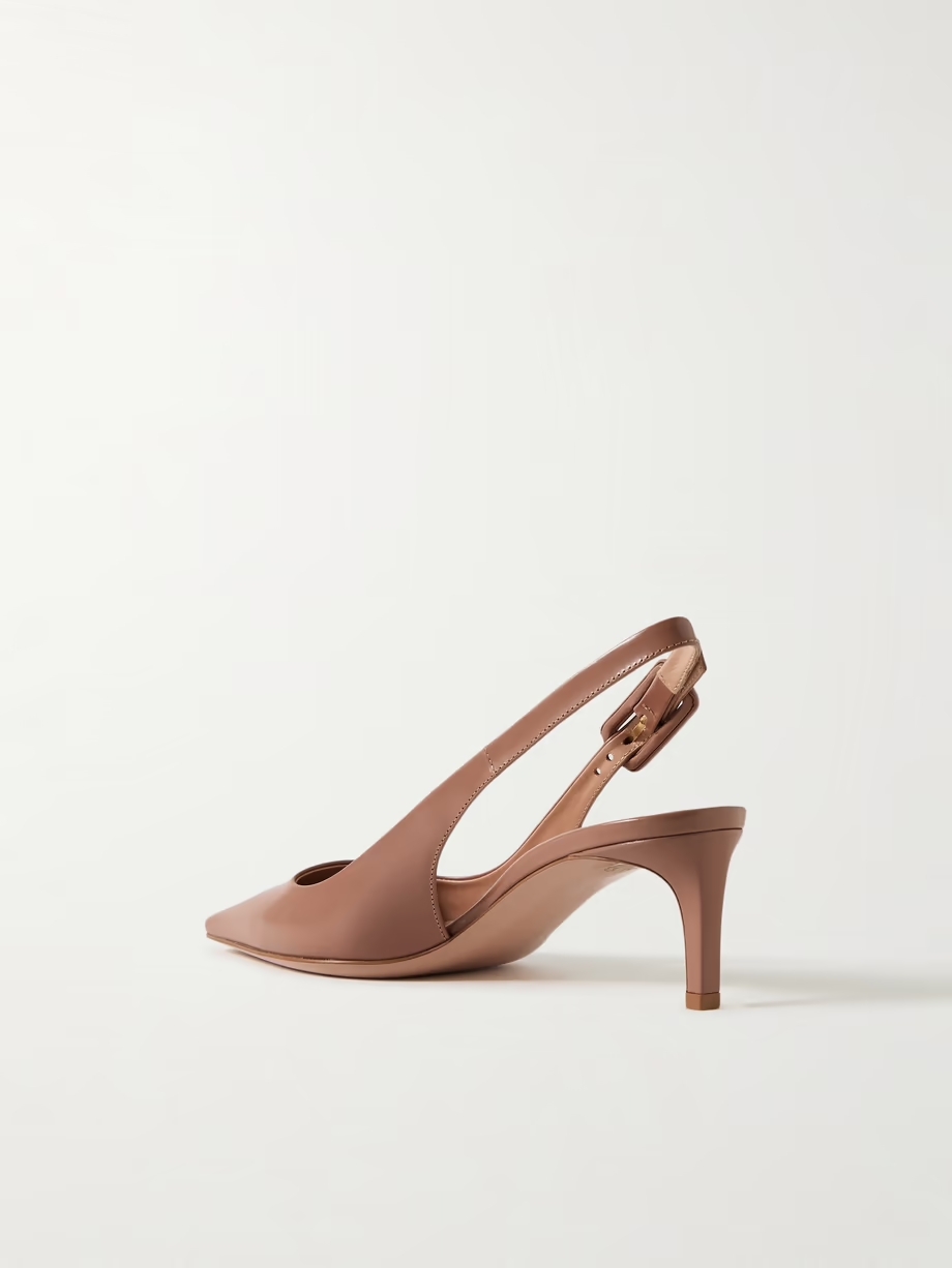 Lindsay 55 leather slingback pumps Lindsay 55 leather slingback pumps