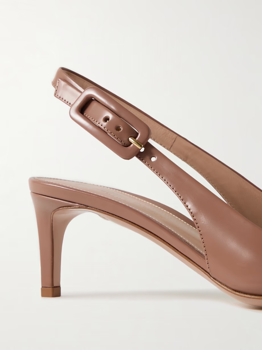 Lindsay 55 leather slingback pumps Lindsay 55 leather slingback pumps