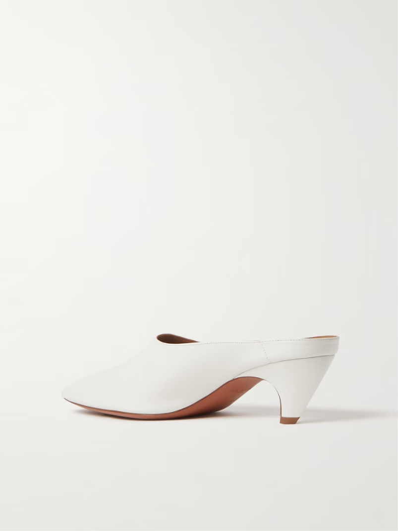 Leather mules Leather mules