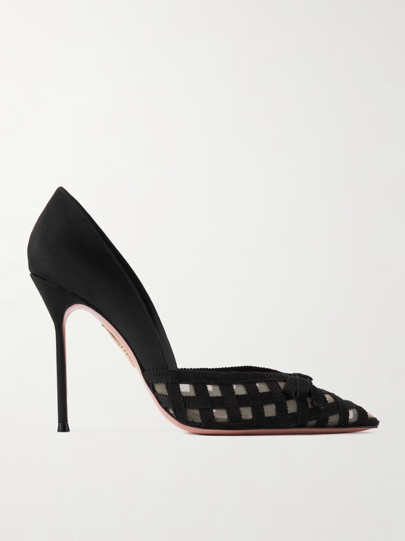 Romance 105 grosgrain and mesh pumps Romance 105 grosgrain and mesh pumps