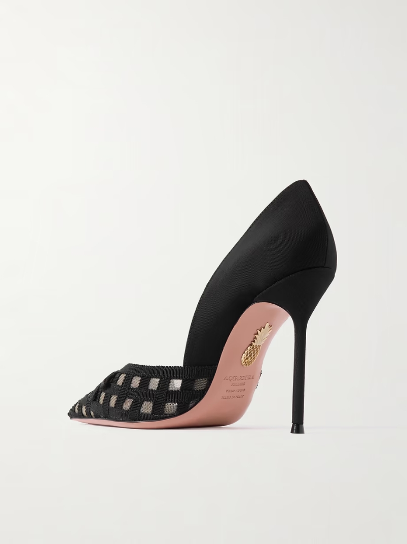Romance 105 grosgrain and mesh pumps Romance 105 grosgrain and mesh pumps