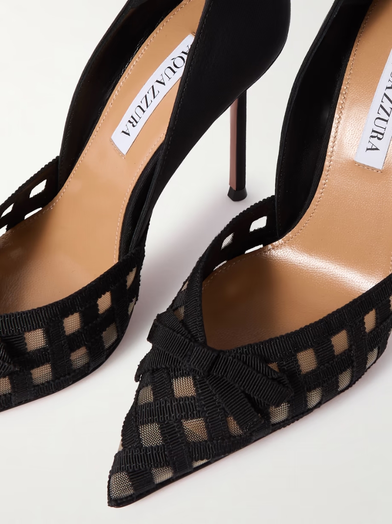 Romance 105 grosgrain and mesh pumps Romance 105 grosgrain and mesh pumps