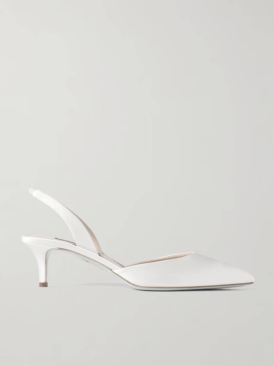 So Nude 50 satin slingback pumps So Nude 50 satin slingback pumps