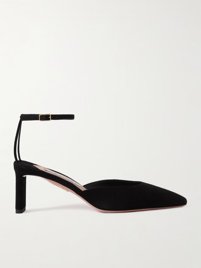 Blade 65 PVC-trimmed suede pumps Blade 65 PVC-trimmed suede pumps