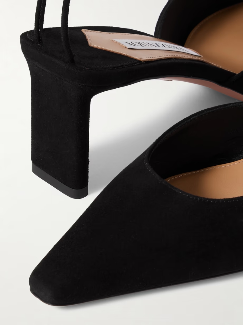 Blade 65 PVC-trimmed suede pumps Blade 65 PVC-trimmed suede pumps