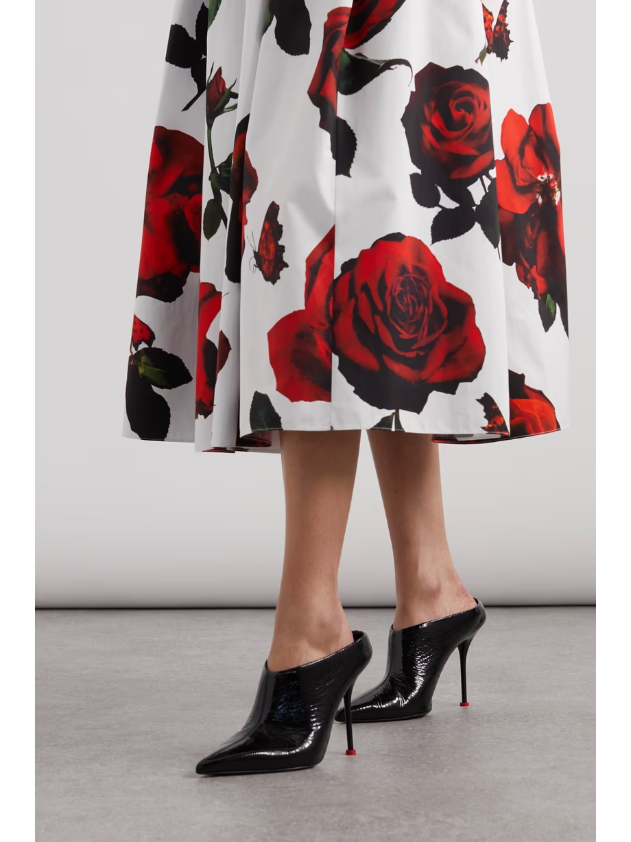Patent-leather mules Patent-leather mules