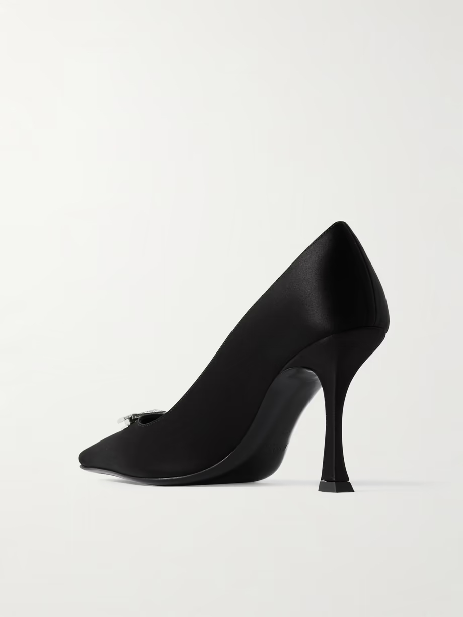 Ryker 90 embellished satin pumps Ryker 90 embellished satin pumps