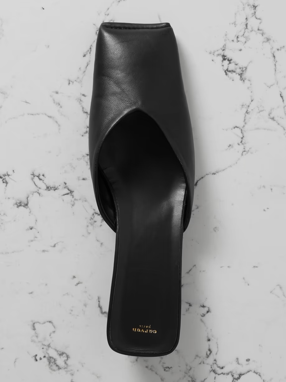 Leather mules Leather mules