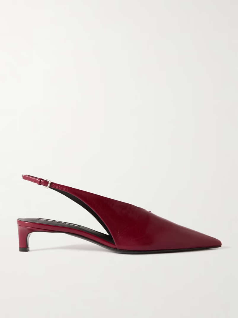 Leather slingback pumps Leather slingback pumps