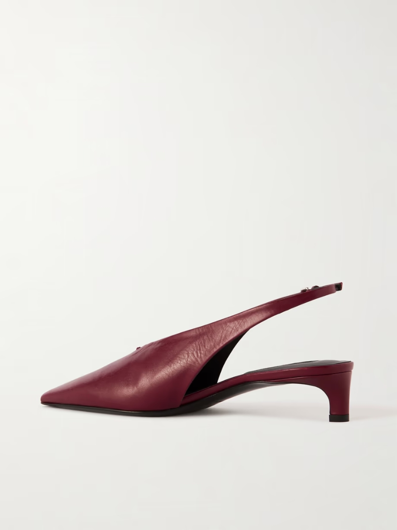 Leather slingback pumps Leather slingback pumps